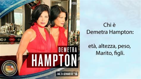 Chi è Demetra Hampton: età, altezza, marito e figli